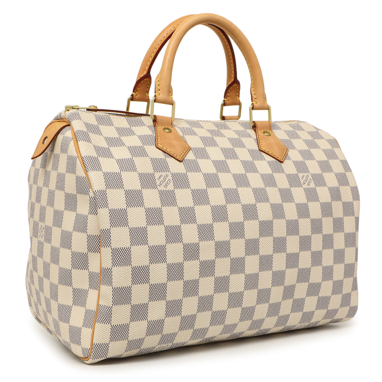 Exclusive Louis Vuitton Damier Azur Speedy 30 — Side View