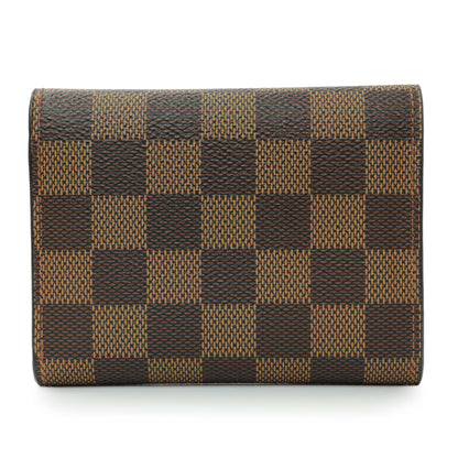 Exclusive Louis Vuitton Damier Ebene Victorine Wallet — Side View