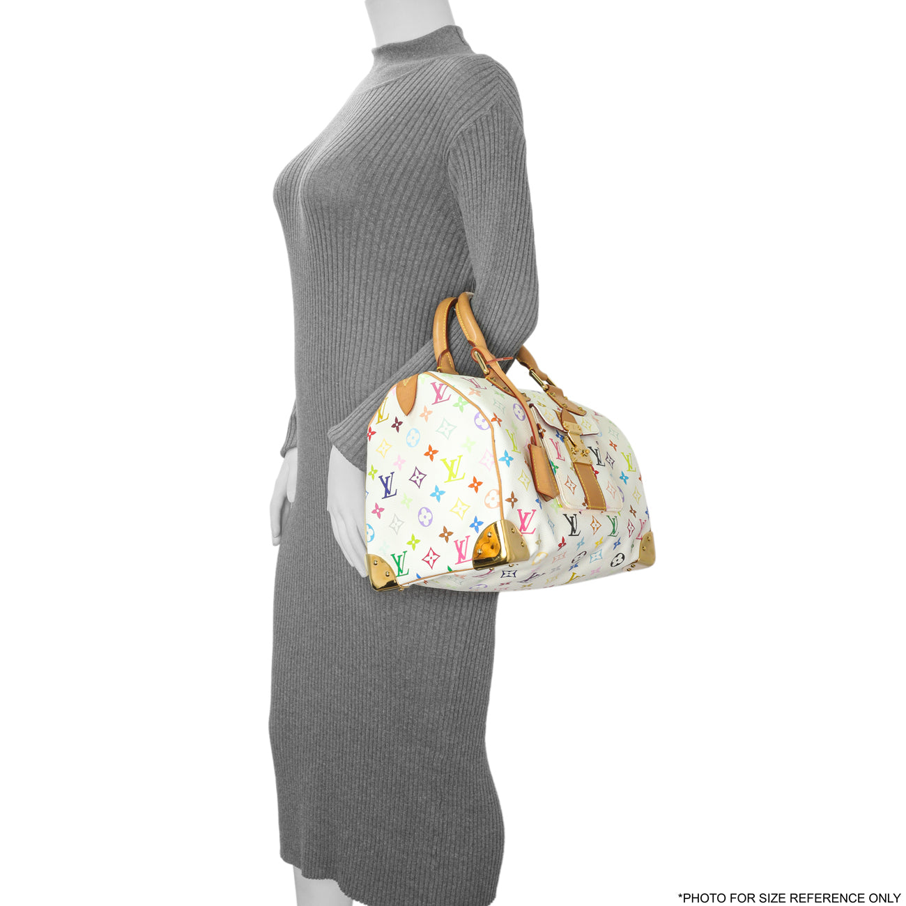 Exclusive Louis Vuitton Monogram White Multicolor Speedy 30 — Alternate View 11