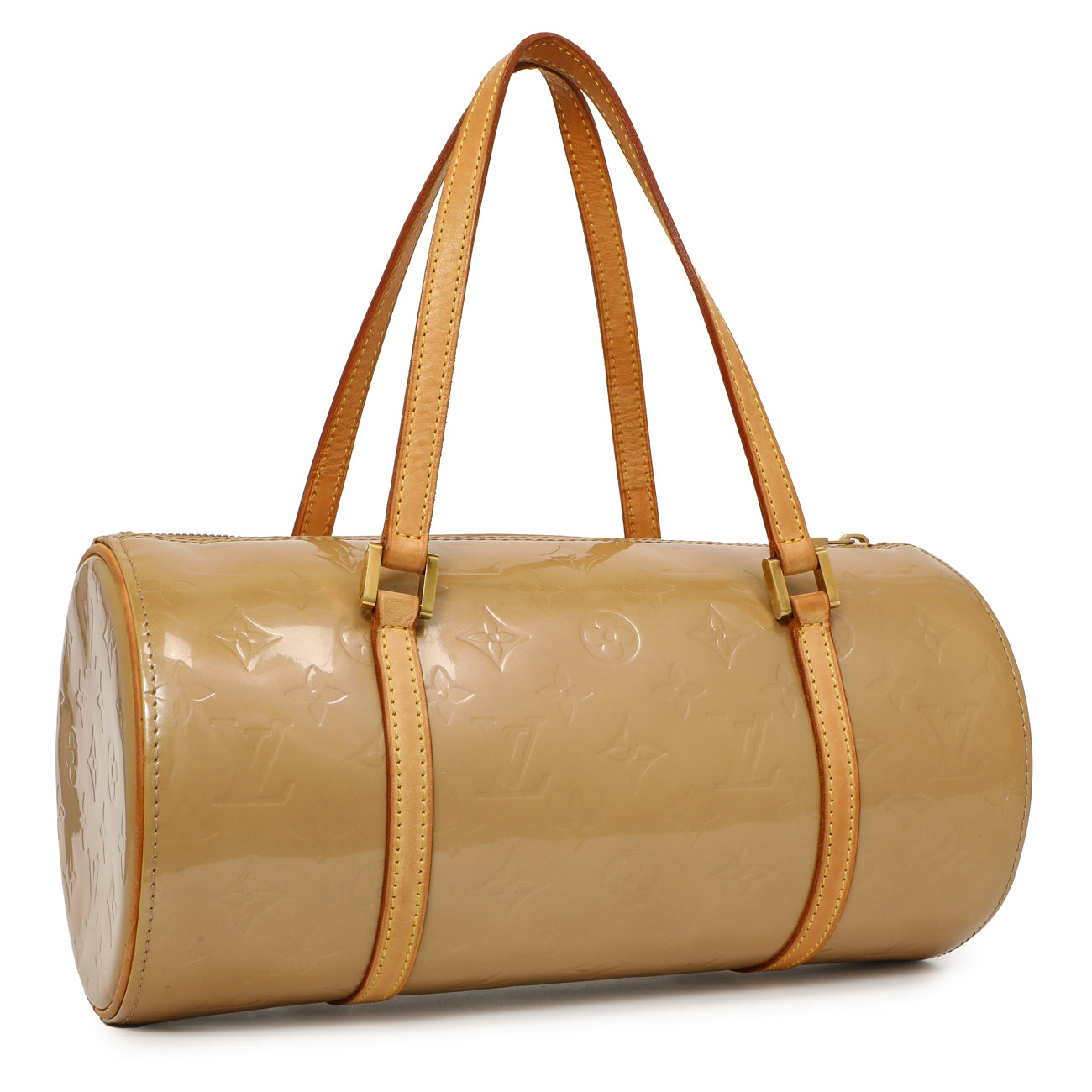 Exclusive Louis Vuitton Beige Vernis Bedford — Side View