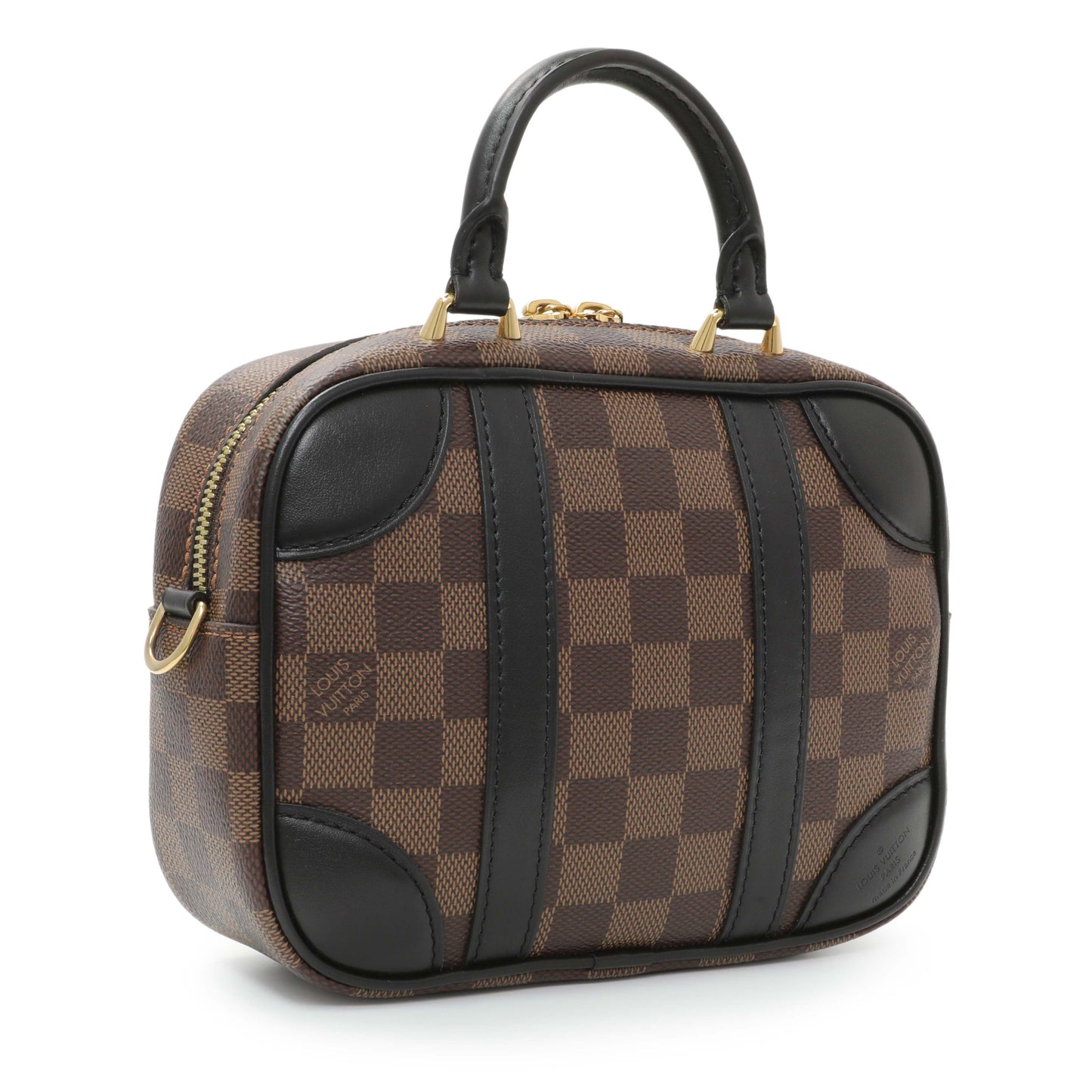 Exclusive Louis Vuitton Damier Ebene Valisette Souple BB — Side View