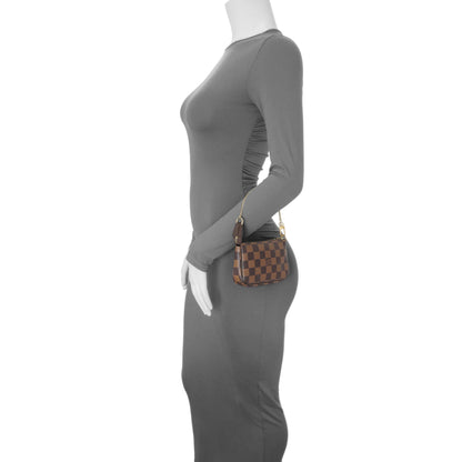 Exclusive Louis Vuitton Damier Ebene Mini Pochette Accessories — Alternate View 7
