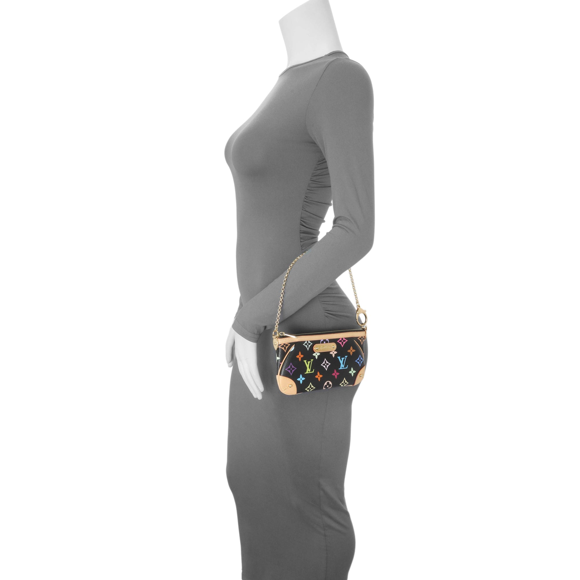 Exclusive Louis Vuitton Monogram Multicolor Pochette Milla MM — Alternate View 7