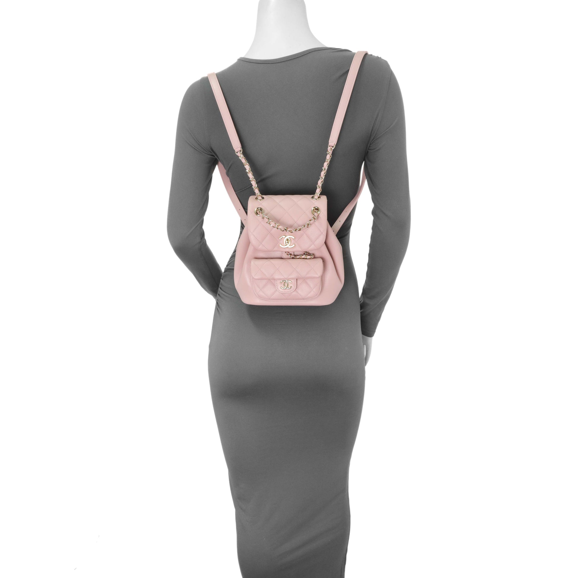 Exclusive Chanel Light Pink Calfskin Small Duma Backpack — Alternate View 7