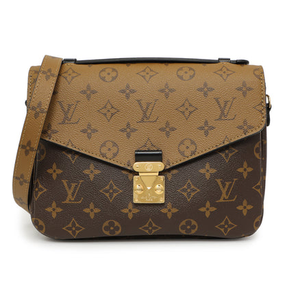 Exclusive Louis Vuitton Monogram Reverse Pochette Metis — Front View