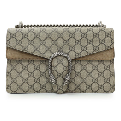 Exclusive Gucci GG Supreme Monogram Small Dionysus Shoulder Bag — Front View
