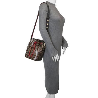 Exclusive Fendi FF 1974 Embossed Calfskin Grande Mon Tresor Bucket Bag — Alternate View 13