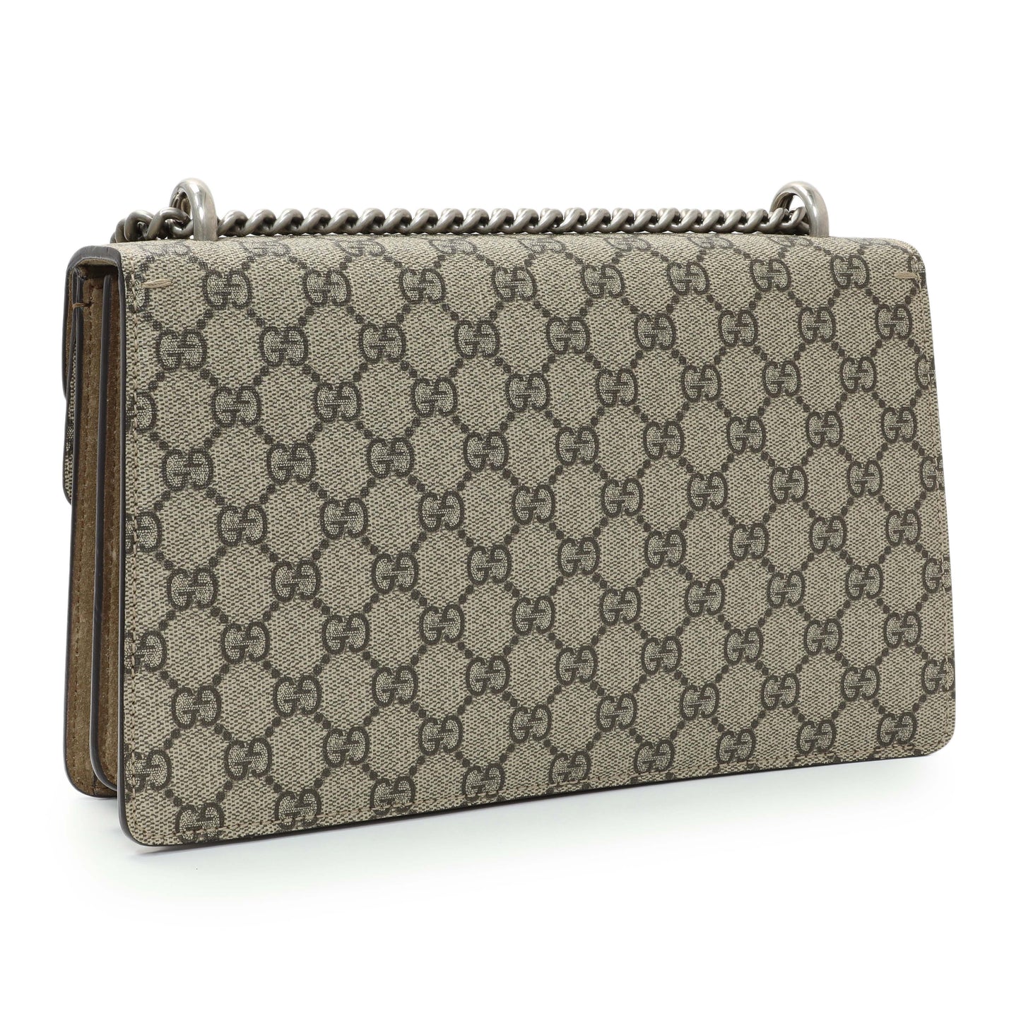 Exclusive Gucci GG Supreme Monogram Small Dionysus Shoulder Bag — Side View