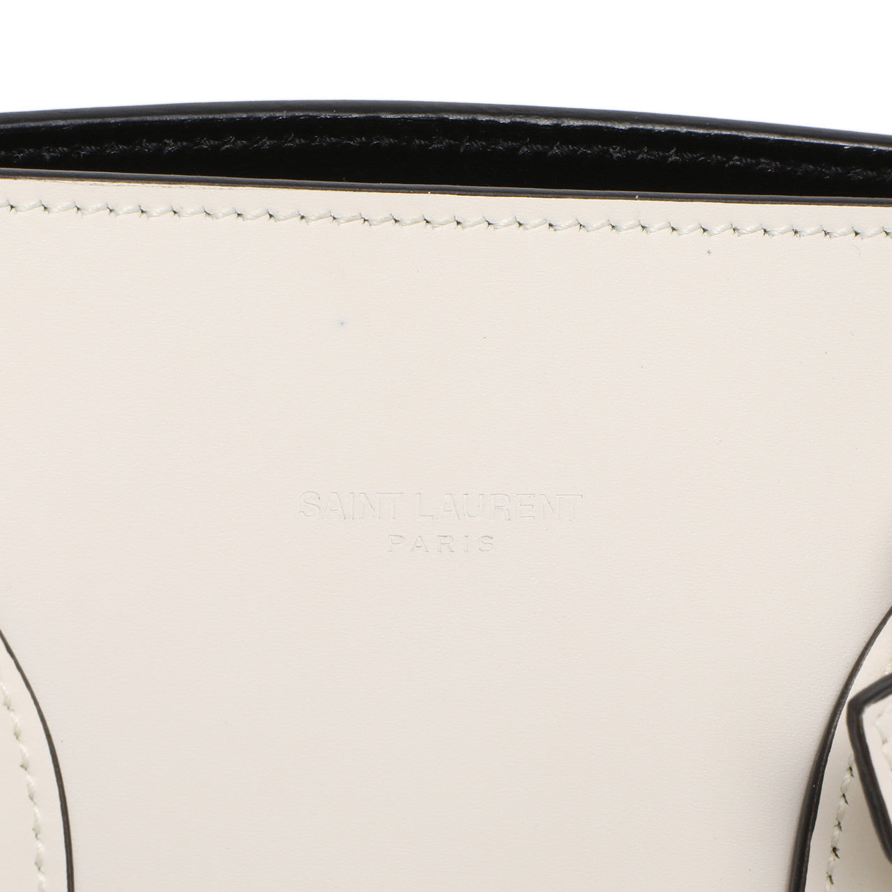 Exclusive Saint Laurent White Calfskin Small Sac De  Jour — Alternate View 11