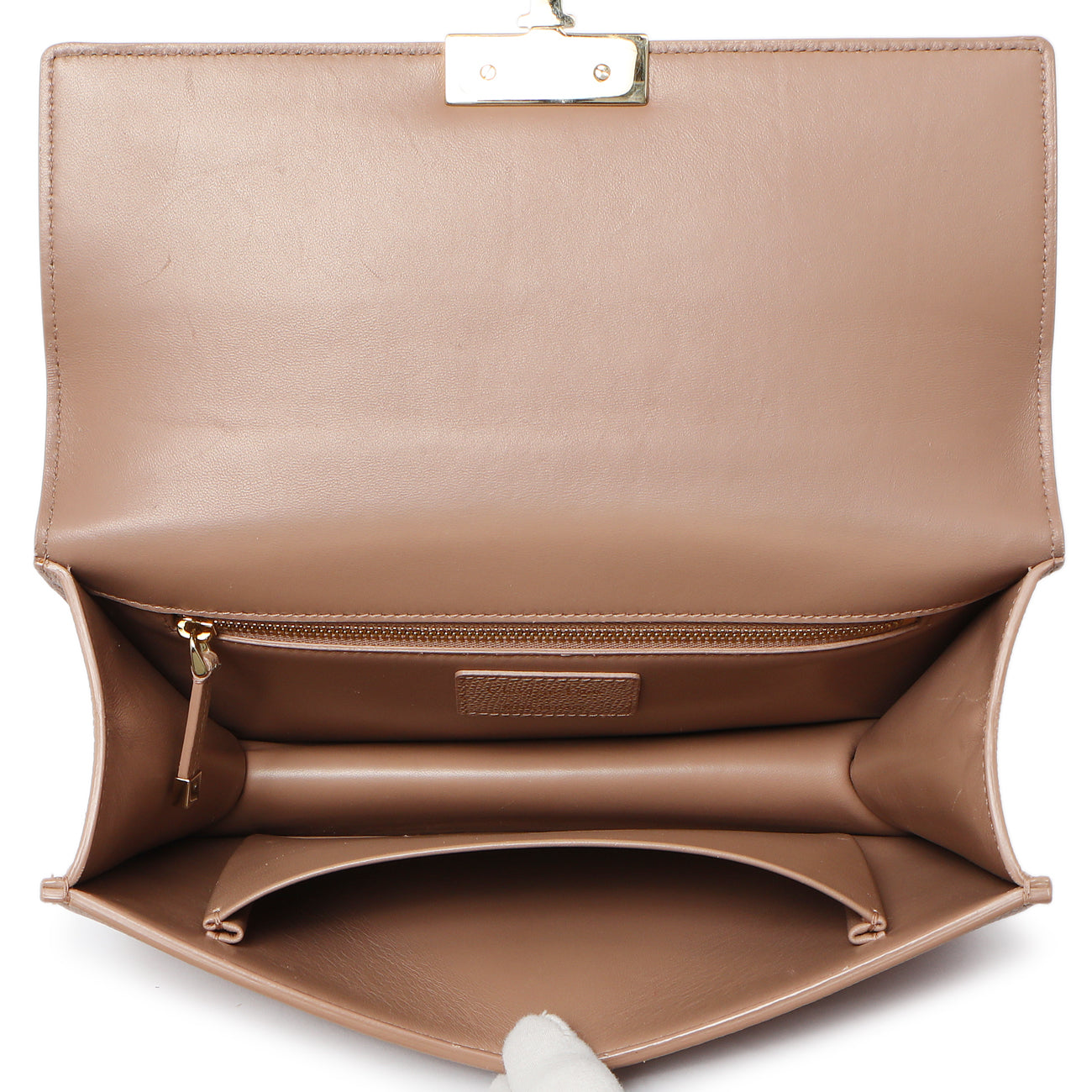 Exclusive Christian Dior Blush Grained Calfskin 30 Montaigne Chain Flap Bag — Alternate View 9