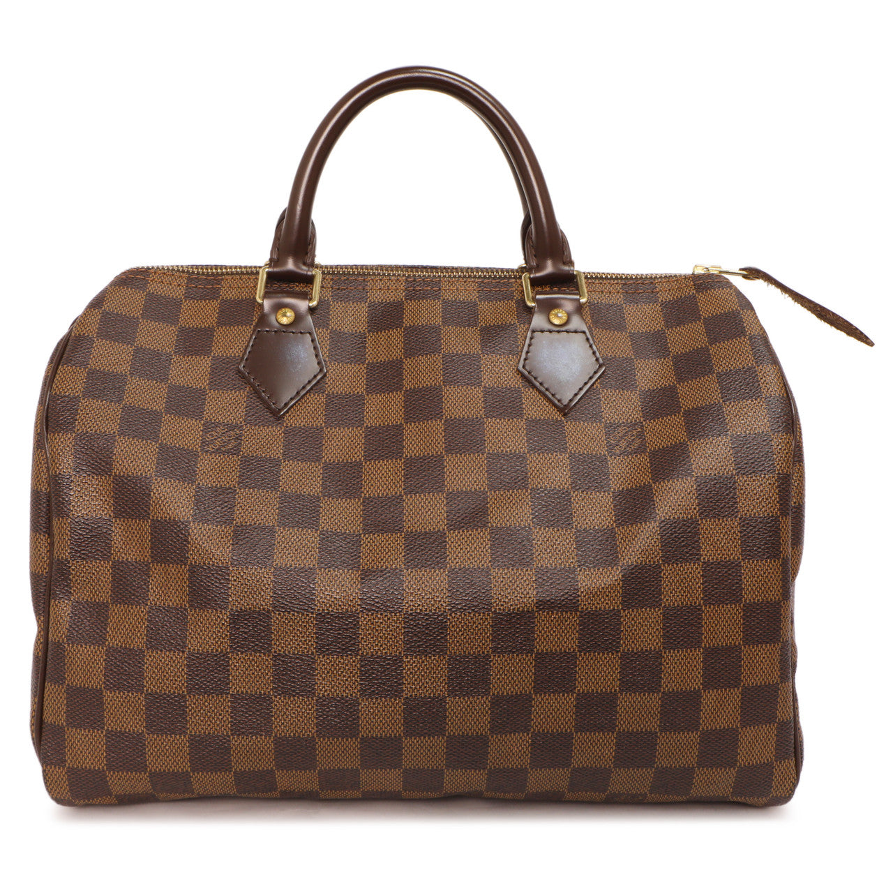 Exclusive Louis  Vuitton  Damier  Ebene  Speedy 30 — Front View