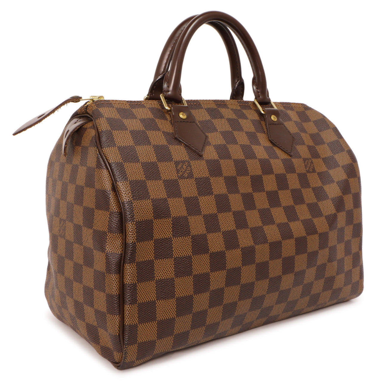 Exclusive Louis  Vuitton  Damier  Ebene  Speedy 30 — Side View
