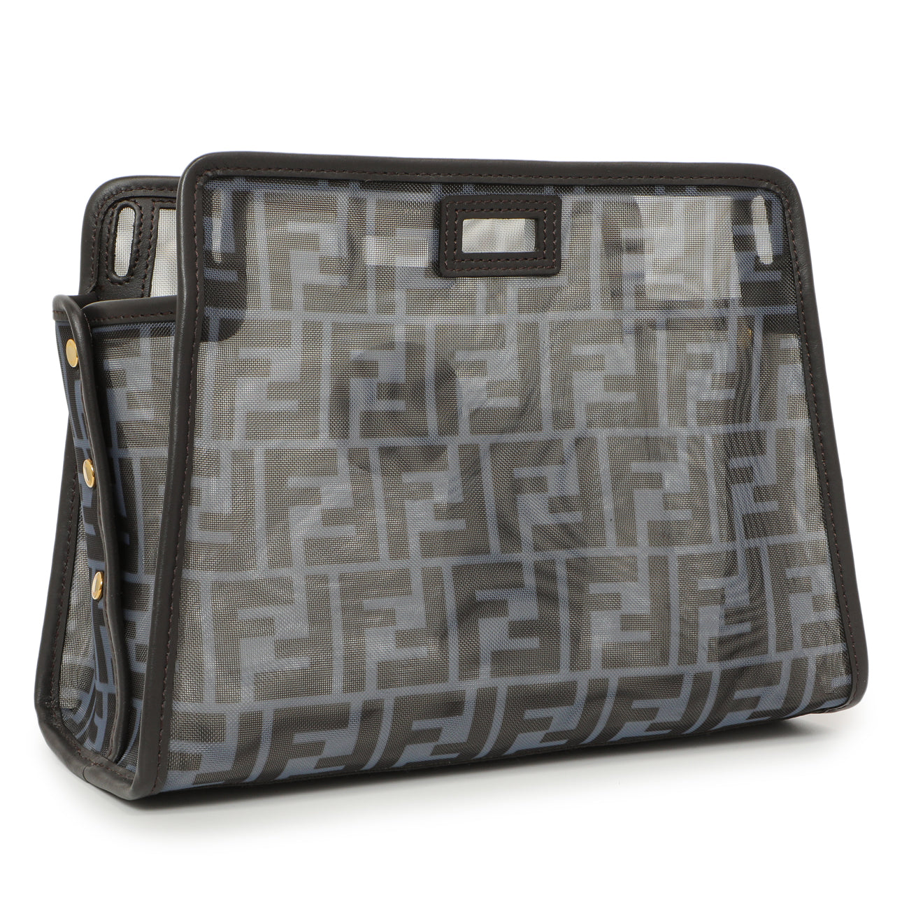 Exclusive Fendi Mesh Vitello Century FF 1974 Mini Peekaboo Defender Cover — Side View