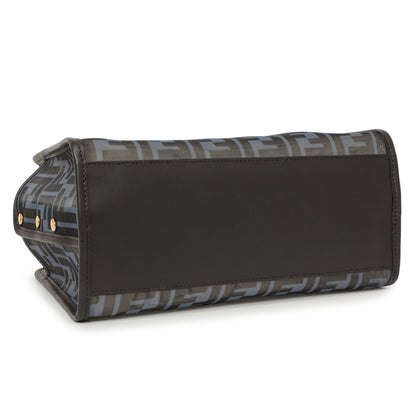 Exclusive Fendi Mesh Vitello Century FF 1974 Mini Peekaboo Defender Cover — Back View