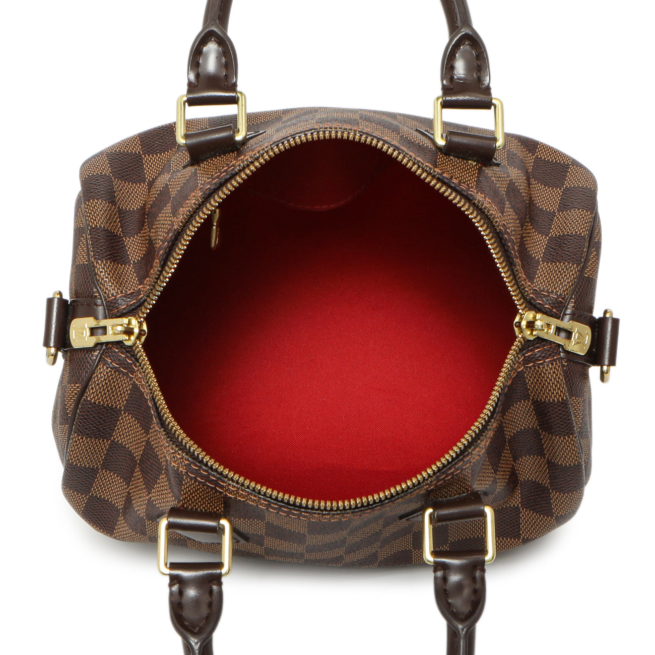 Exclusive Louis Vuitton Damier Ebene Speedy Bandouliere 25 — Alternate View 8