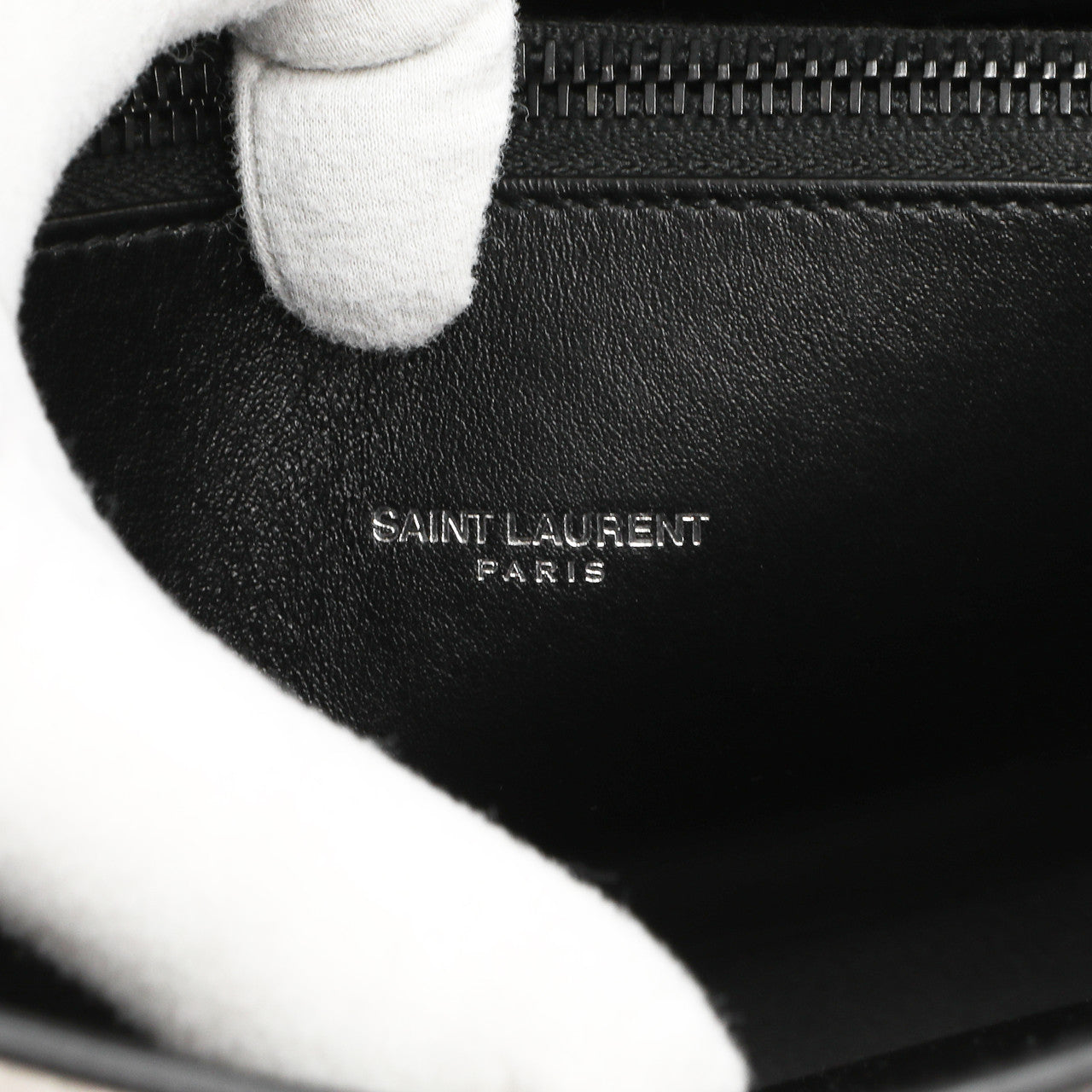 Exclusive Saint Laurent White Calfskin Small Sac De  Jour — Alternate View 9