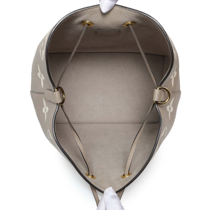 Exclusive Louis Vuitton Tourterelle Creme Empreinte Monogram Giant Neonoe MM — Alternate View 8