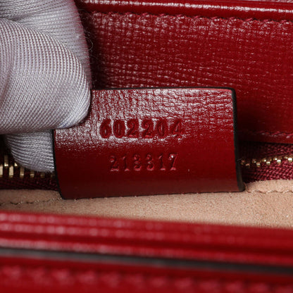 Exclusive Gucci GG Supreme Monogram Azalea Calfskin Horsebit 1955 Shoulder Bag — Lifestyle View