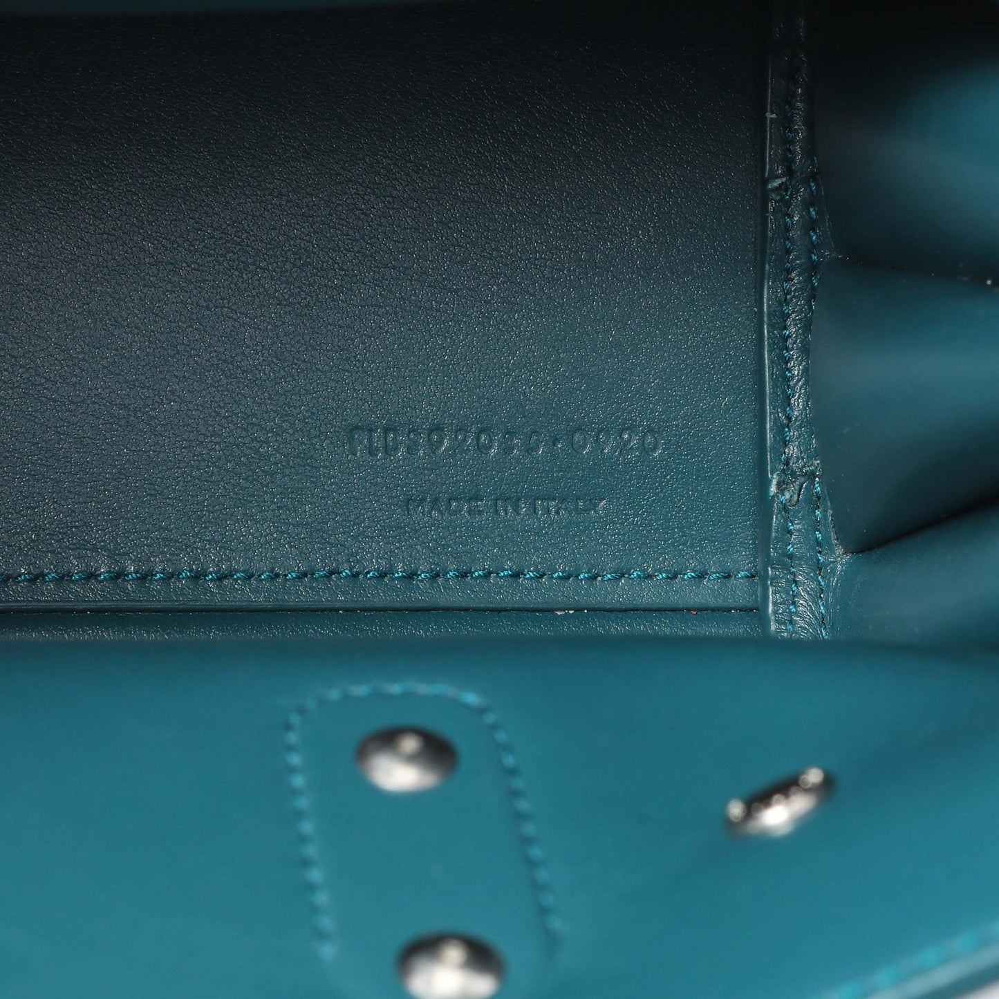 Exclusive Saint Laurent Teal Calfskin Nano Sac De Jour — Alternate View 10