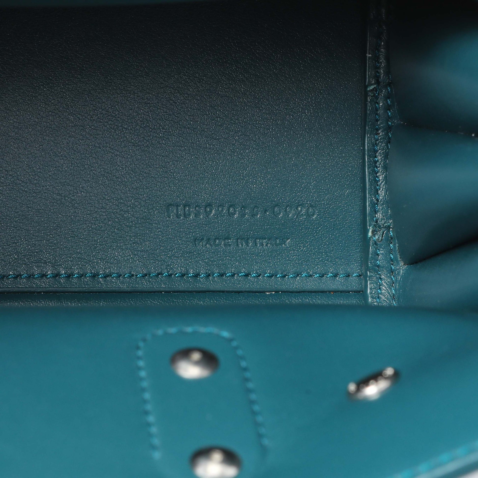 Exclusive Saint Laurent Teal Calfskin Nano Sac De Jour — Alternate View 10