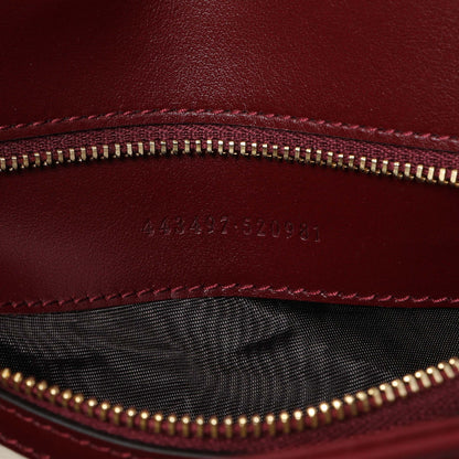 Exclusive Gucci Rosso Ancora Red Calfskin Matelasse Medium GG Marmont Shoulder Bag — Lifestyle View