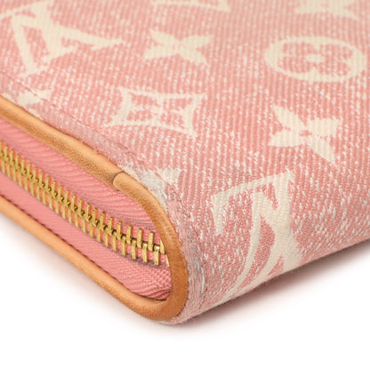 Exclusive Louis Vuitton Pink Denim Monogram Jacquard Zippy Wallet — Alternate View 7