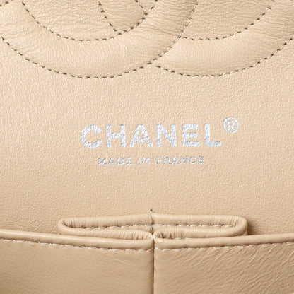 Exclusive Chanel Beige Caviar Medium Classic Flap — Detail View