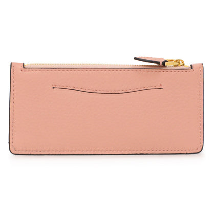 Exclusive Burberry Pink Calfskin Zip Wallet With Coin Pouch — Lifestyle View