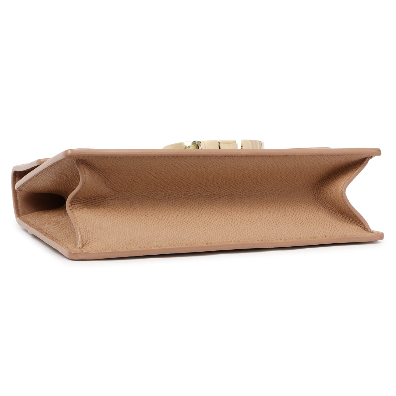 Exclusive Christian Dior Blush Grained Calfskin 30 Montaigne Chain Flap Bag — Top View