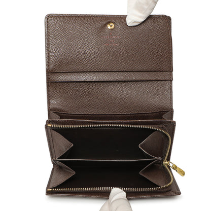 Exclusive Louis Vuitton Damier Ebene Porte-Monnaie Billets Tresor Wallet — Alternate View 12