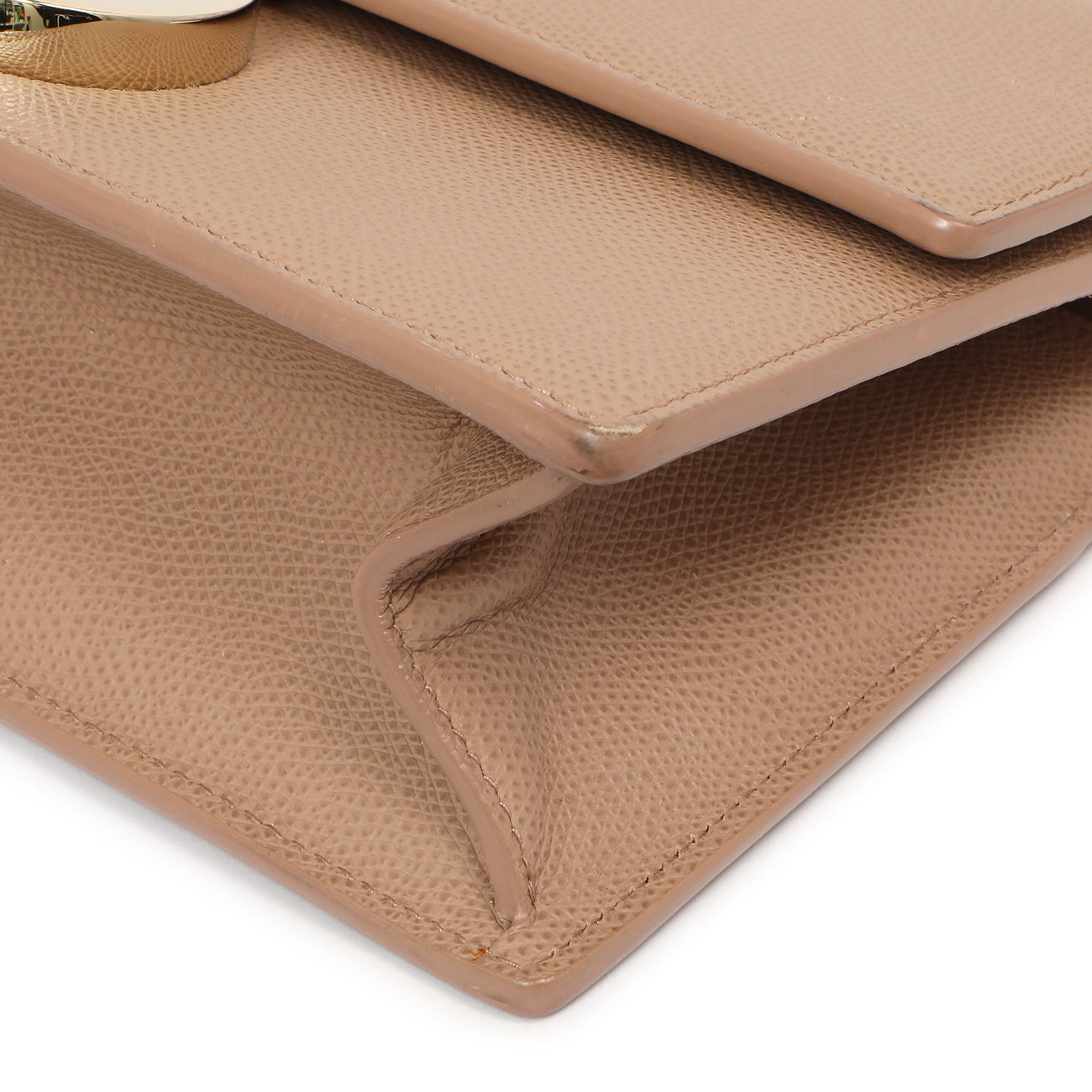 Exclusive Christian Dior Blush Grained Calfskin 30 Montaigne Chain Flap Bag — Lifestyle View