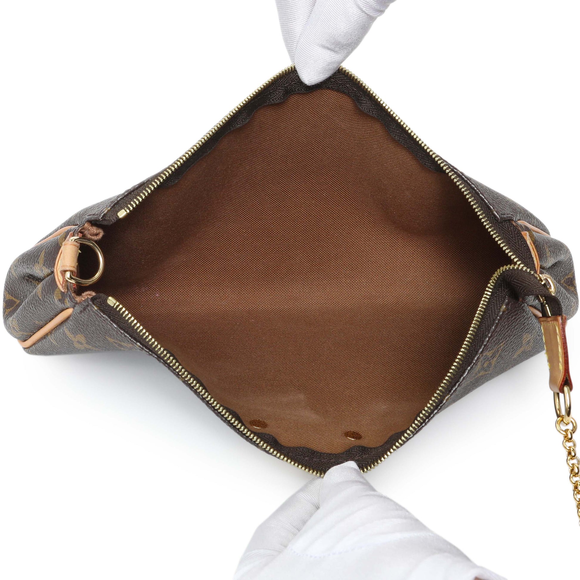 Exclusive Louis Vuitton Monogram Eva Clutch — Top View