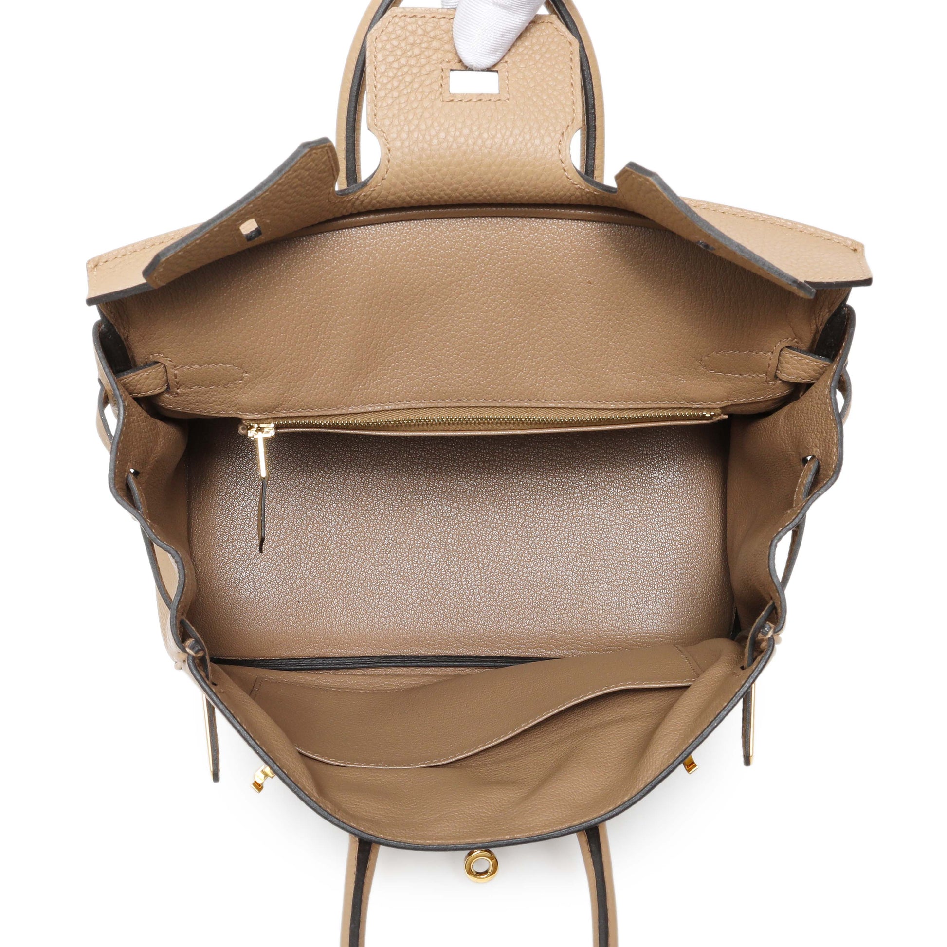 Exclusive Hermes Chai Togo Birkin 25 — Alternate View 8