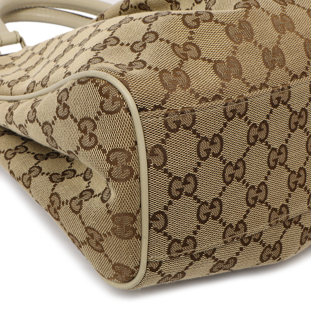 Exclusive Gucci Ivory Monogram Medium Sukey Tote — Lifestyle View