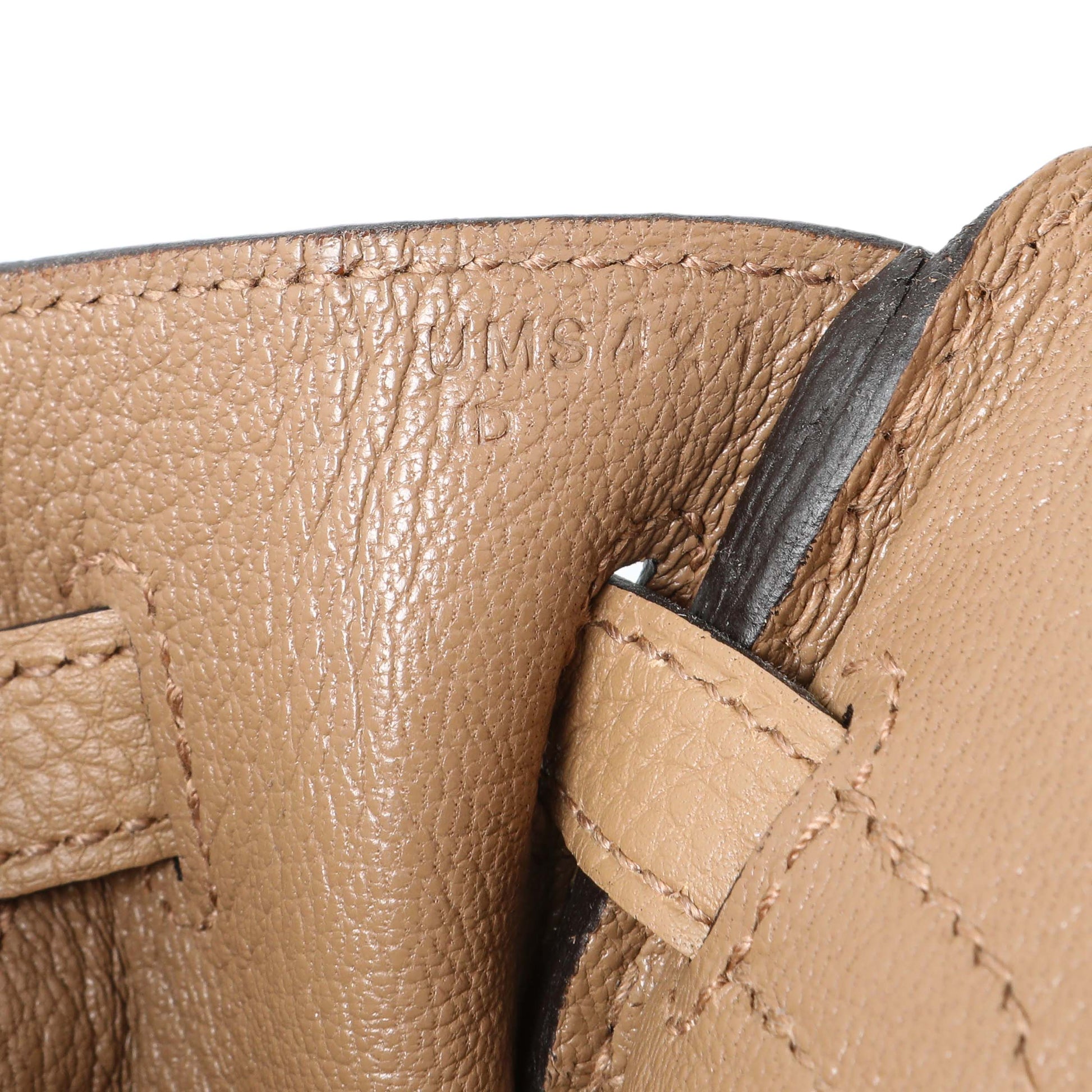 Exclusive Hermes Chai Togo Birkin 25 — Alternate View 10