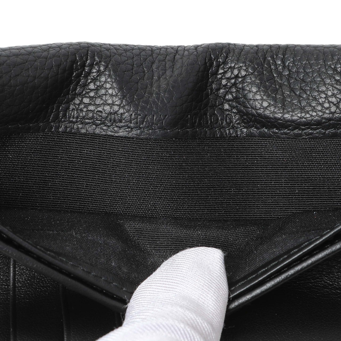 Exclusive Christian Dior Black Calfskin Icon Vertical Wallet — Lifestyle View