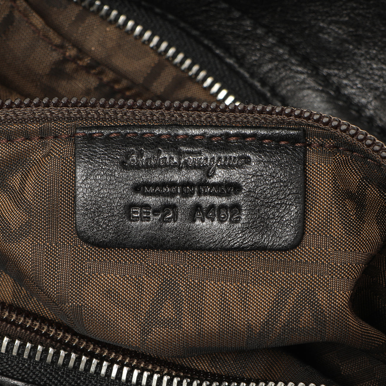 Exclusive Salvatore Ferragamo Black Calfskin Gancini Bag — Lifestyle View