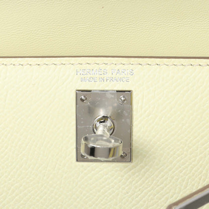 Exclusive Hermes Jaune Milton Epsom Mini Kelly Sellier 20 — Detail View
