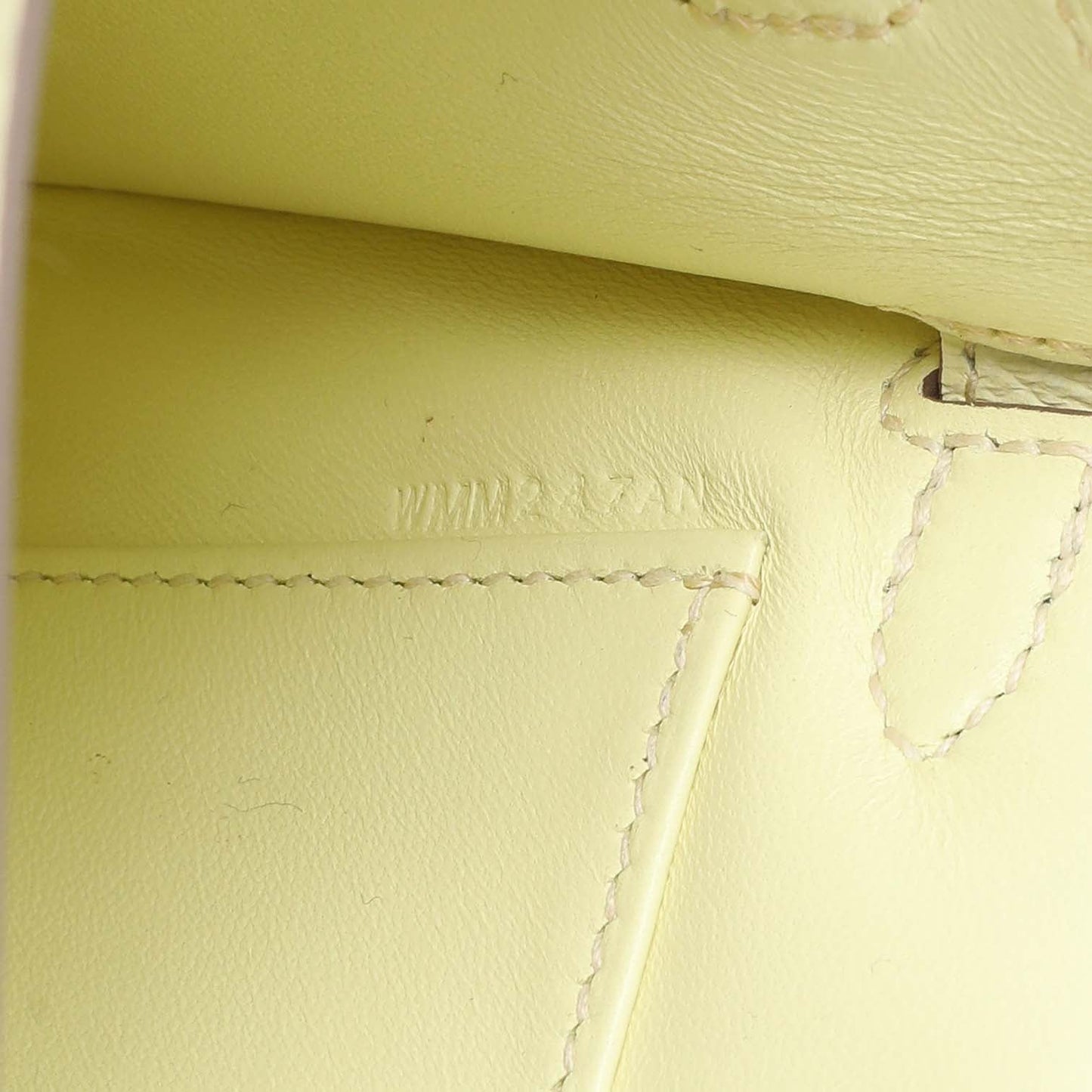 Exclusive Hermes Jaune Milton Epsom Mini Kelly Sellier 20 — Lifestyle View