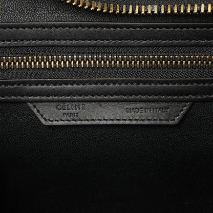 Exclusive Celine Tricolor Calfskin Micro Luggage Tote — Detail View