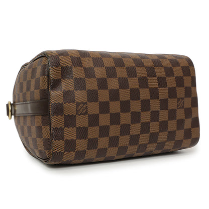 Exclusive Louis Vuitton Damier Ebene Speedy Bandouliere 25 — Back View