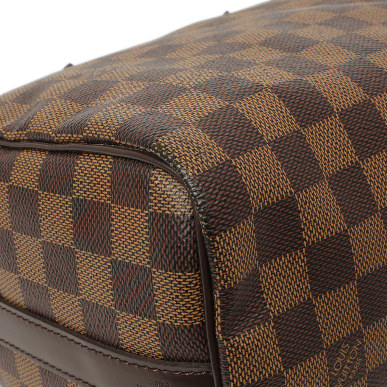 Exclusive Louis Vuitton Damier Ebene Speedy Bandouliere 25 — Top View