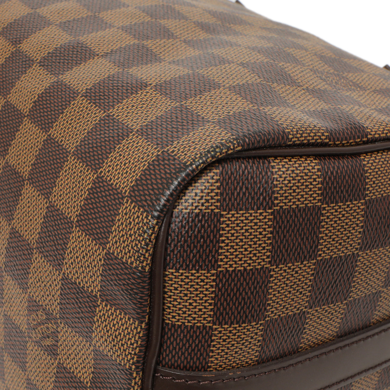 Exclusive Louis Vuitton Damier Ebene Speedy Bandouliere 25 — Detail View