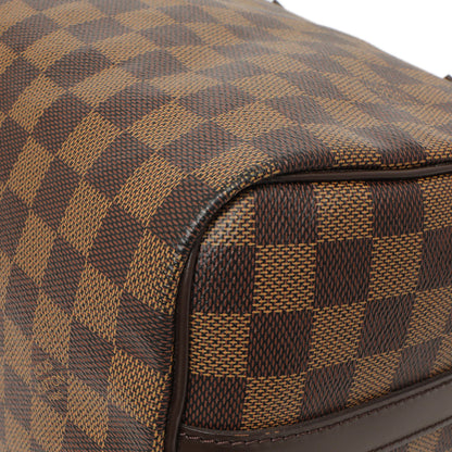 Exclusive Louis Vuitton Damier Ebene Speedy Bandouliere 25 — Detail View
