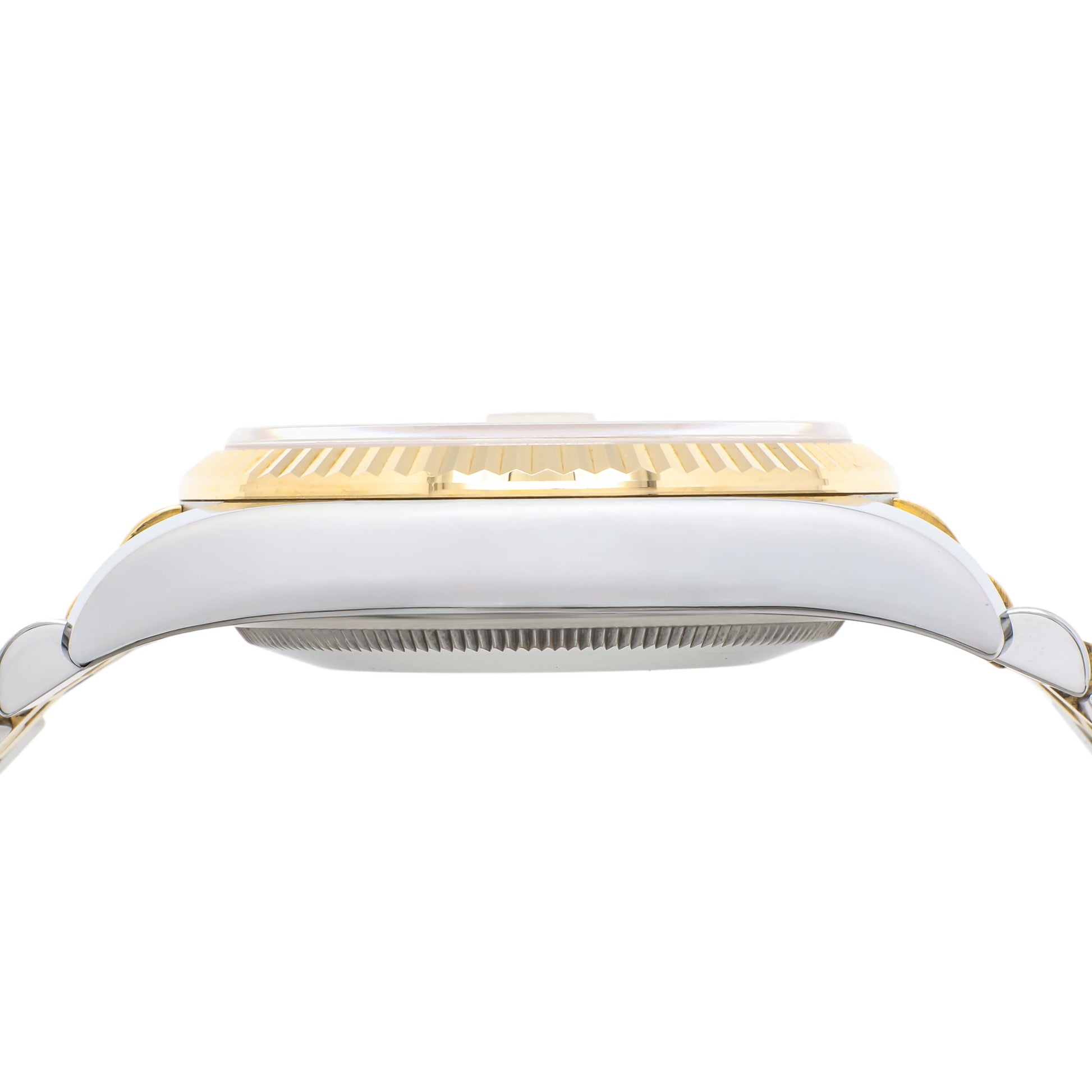 Exclusive Rolex 18K Yellow Gold Stainless Steel Datejust 36 116233 — Top View