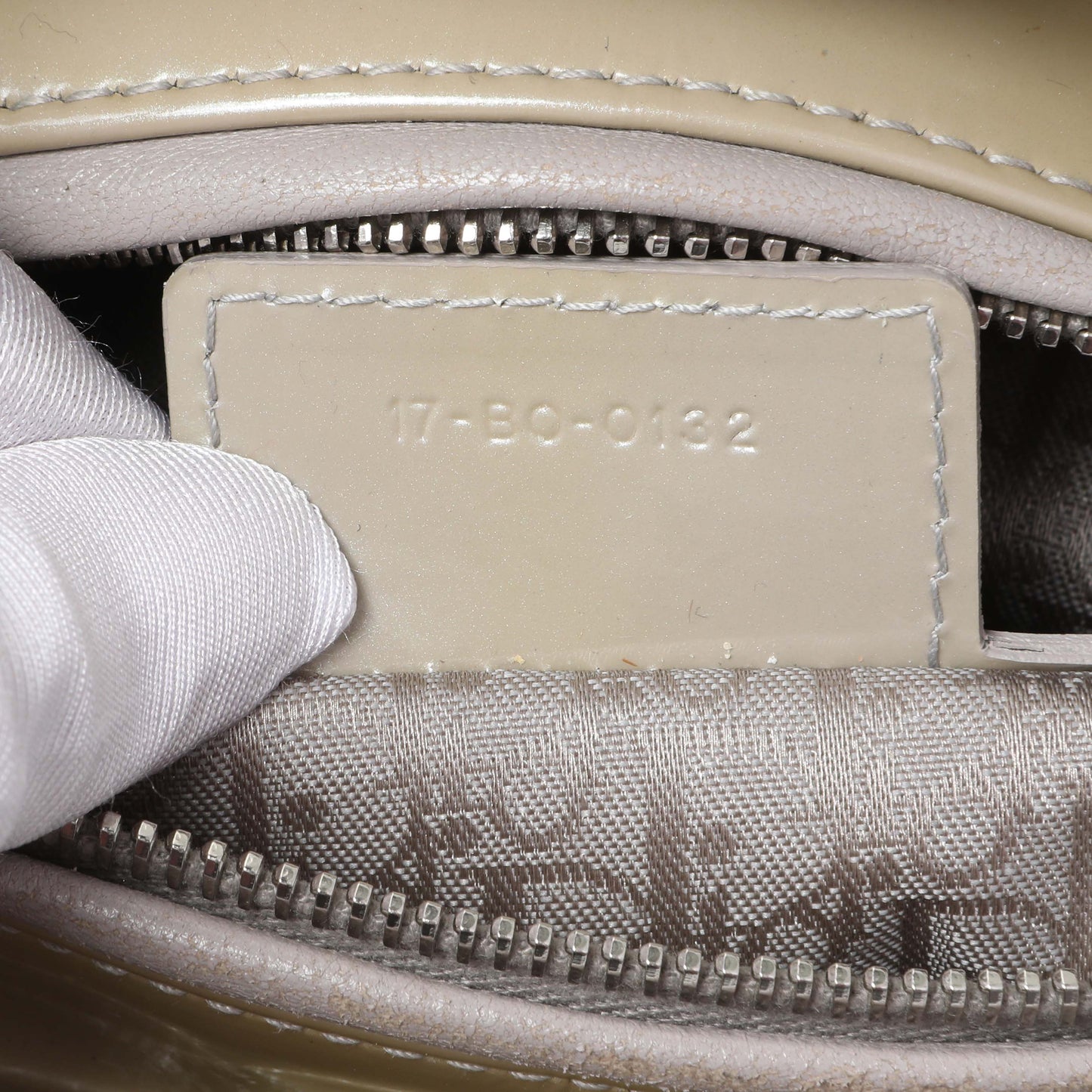 Exclusive Christian Dior Metallic Grey Patent Cannage Medium Lady Dior — Alternate View 10