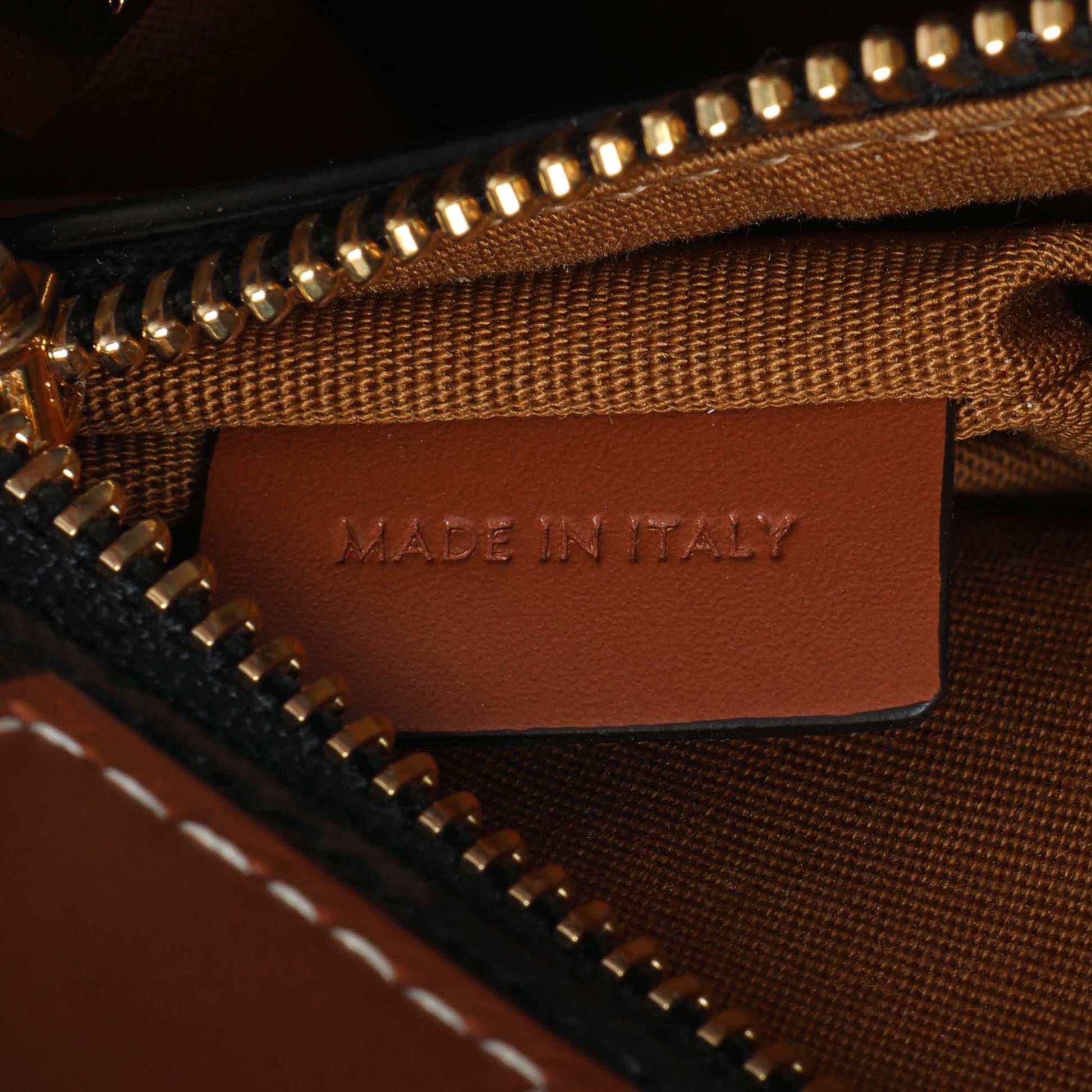 Exclusive Celine Triomphe Canvas Calfskin Small Vertical Cabas — Detail View