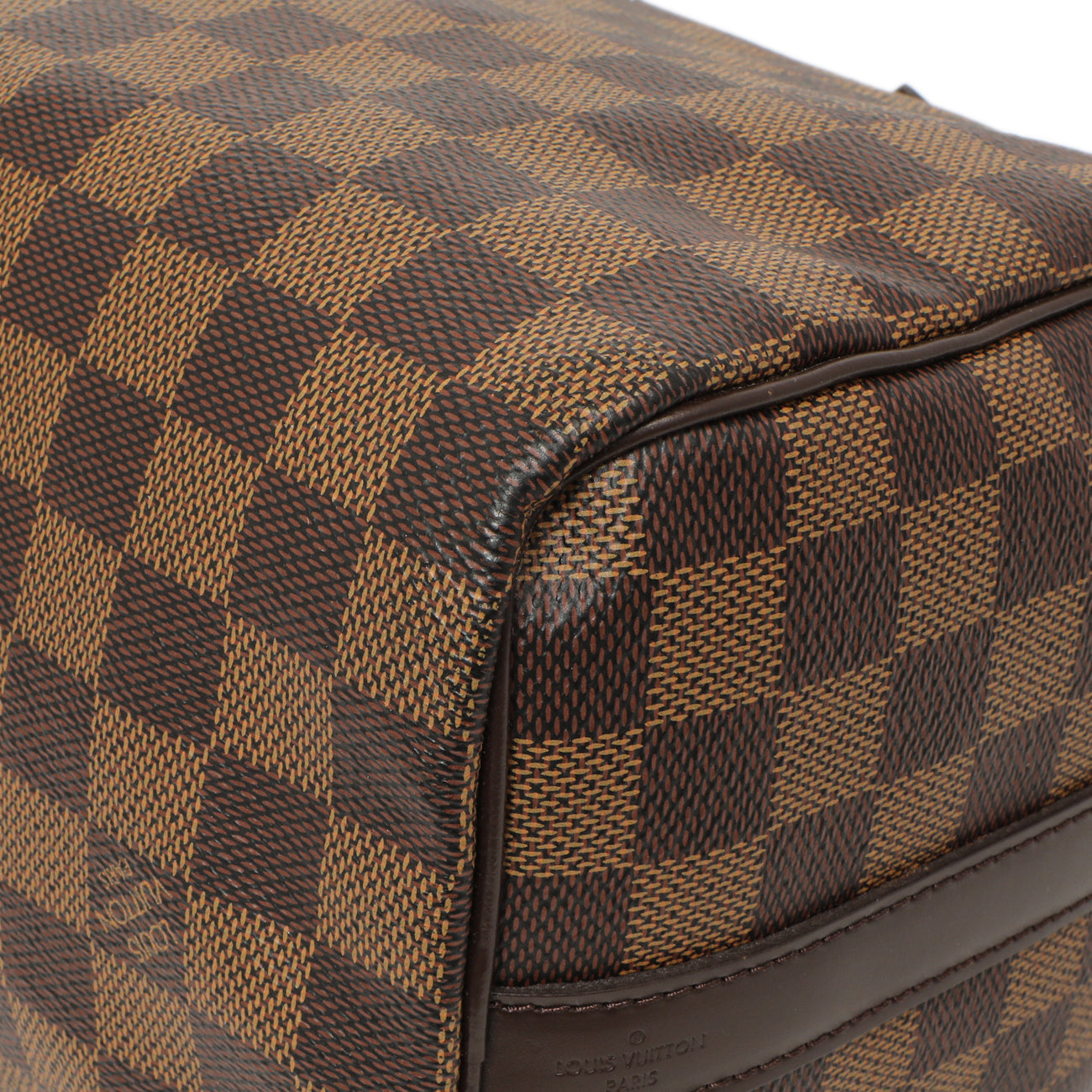 Exclusive Louis Vuitton Damier Ebene Speedy Bandouliere 25 — Alternate View 7