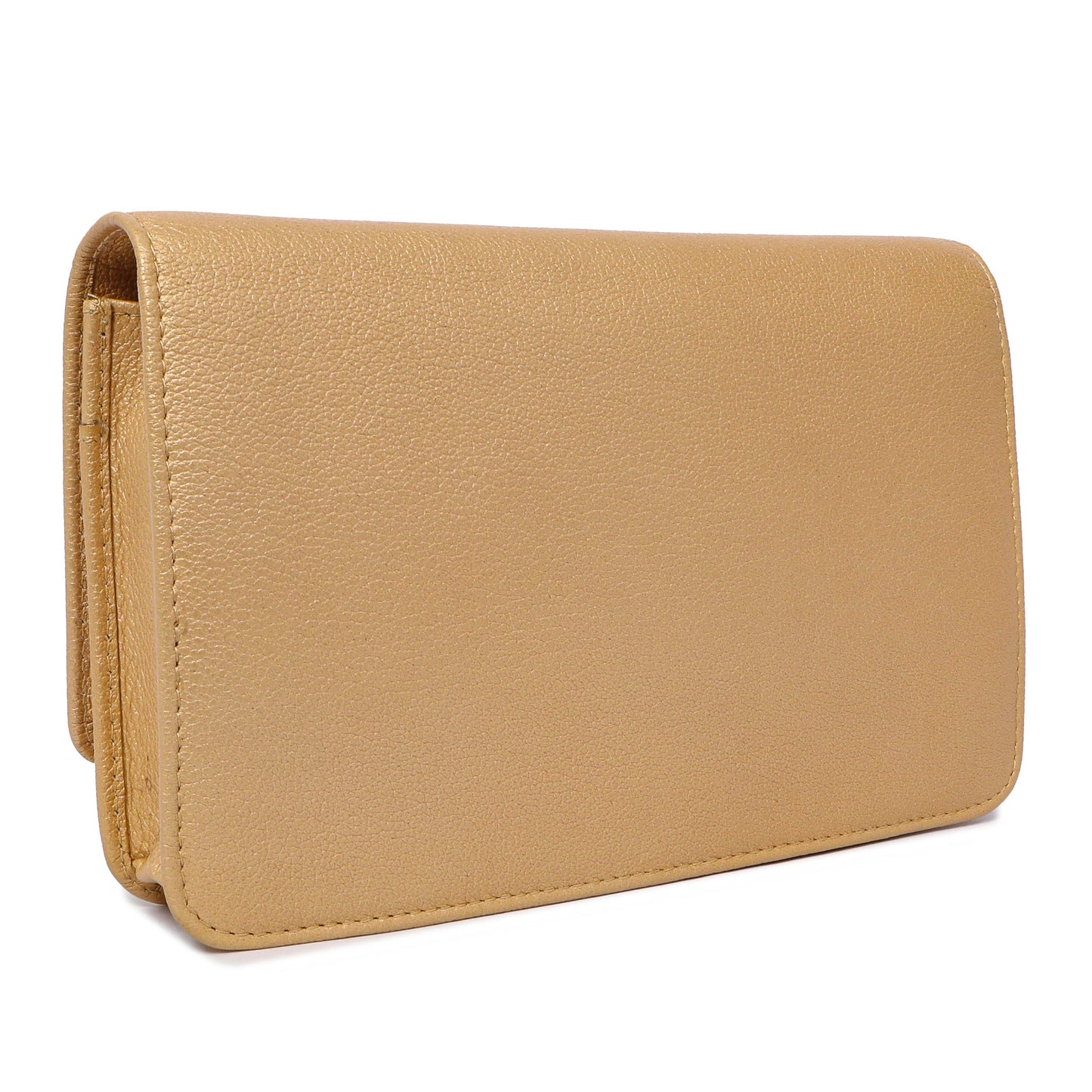 Exclusive Chanel Calfskin Camellia Wallet on Chain — Side View