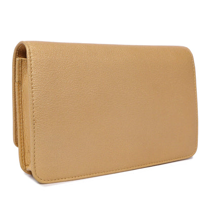 Exclusive Chanel Calfskin Camellia Wallet on Chain — Side View